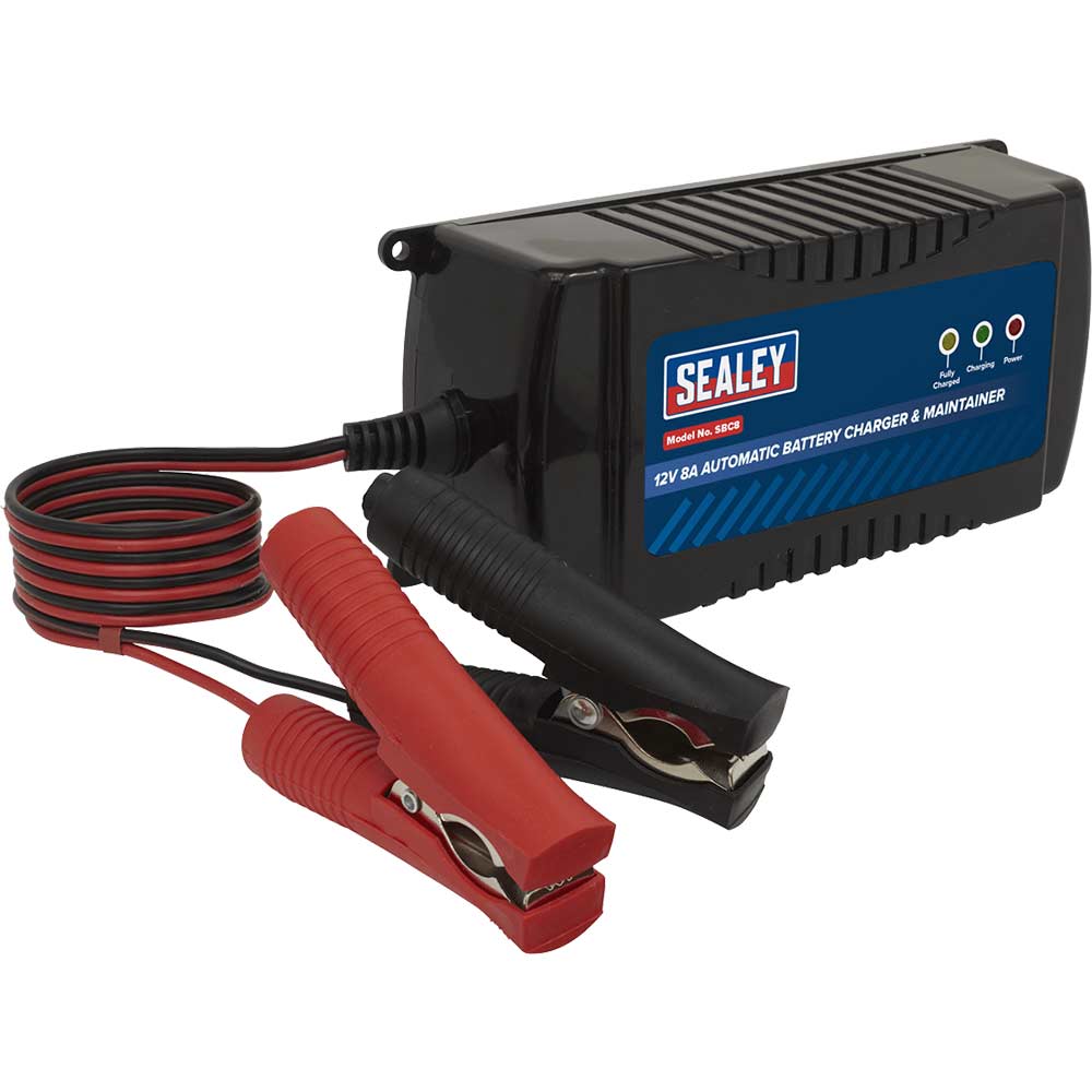 Sealey SBC8 Battery Charger and Maintainer 12V 8A Automatic