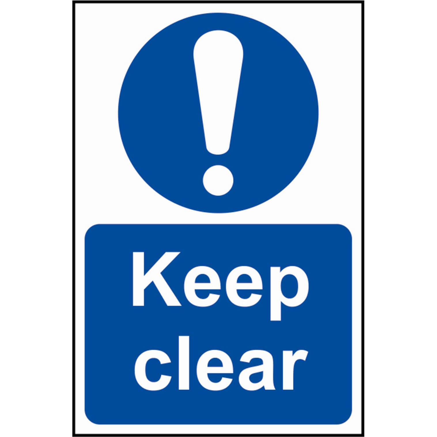 Image of Scan Keep Clear Sign 200mm 300mm Standard