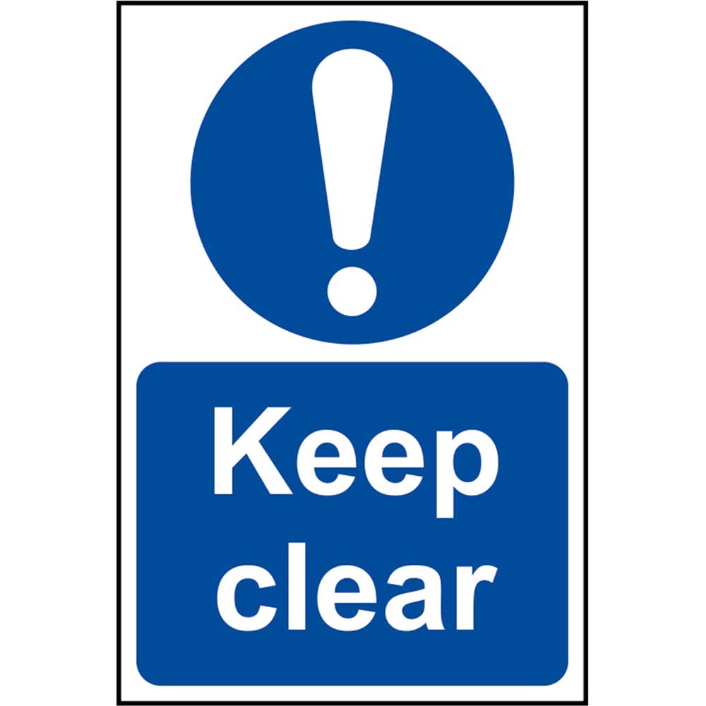 Image of Scan Keep Clear Sign 200mm 300mm Standard