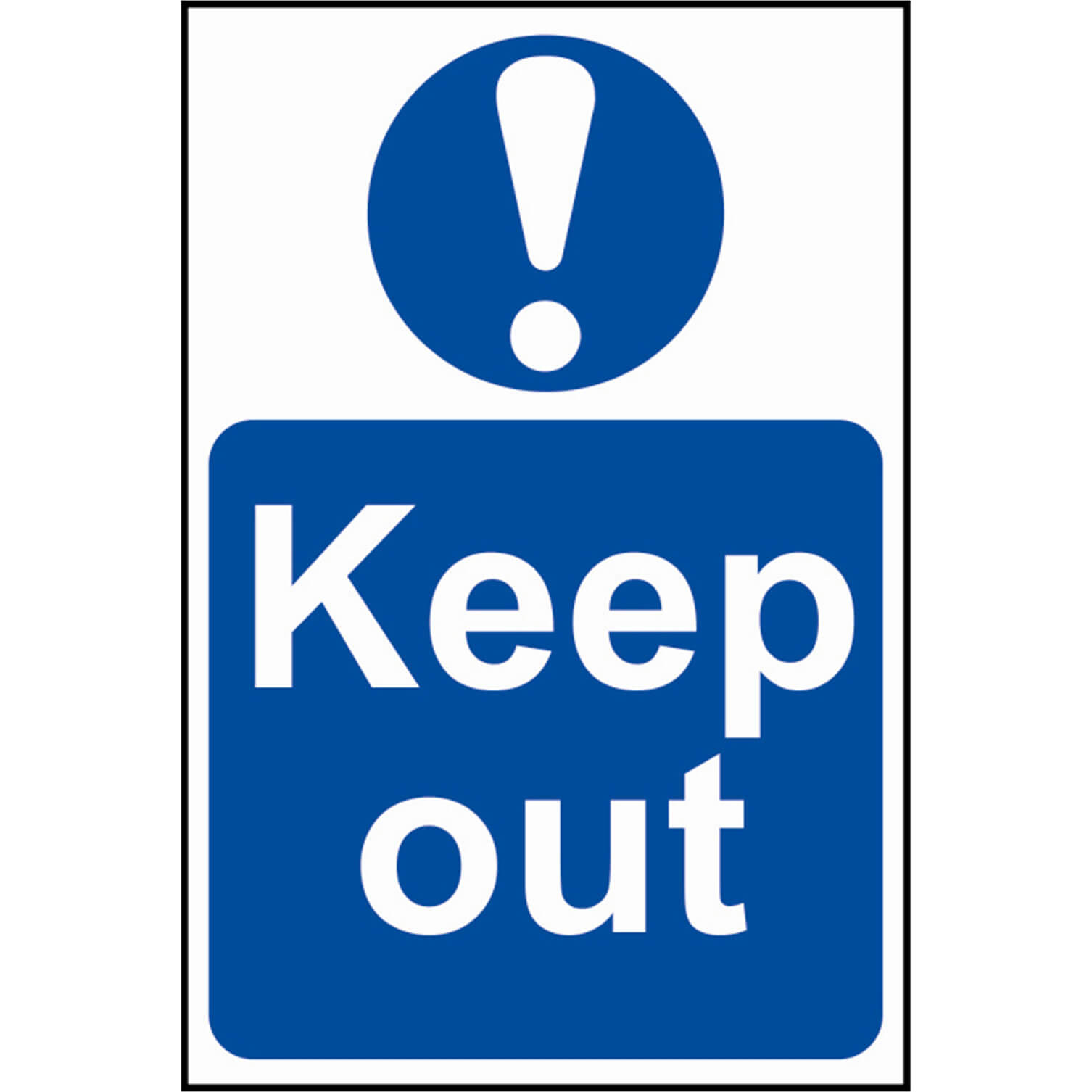 Image of Scan Keep Out Sign 200mm 300mm Standard