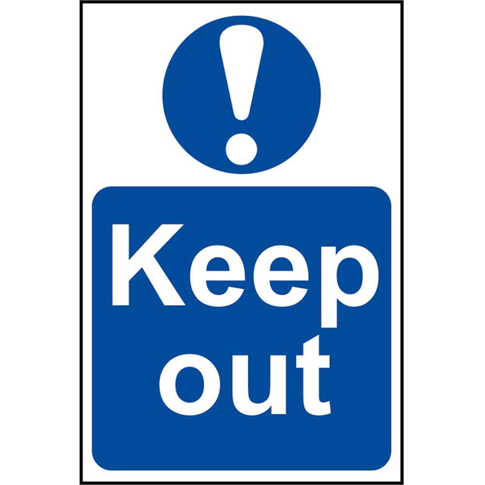 Image of Scan Keep Out Sign 200mm 300mm Standard