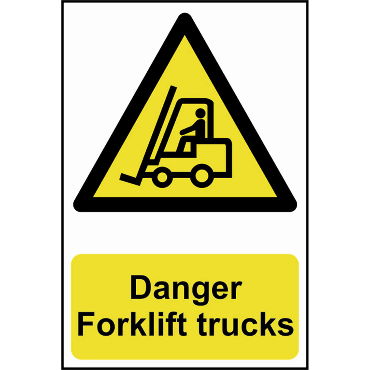 Image of Scan Danger Forklift Trucks Sign 200mm 300mm Standard