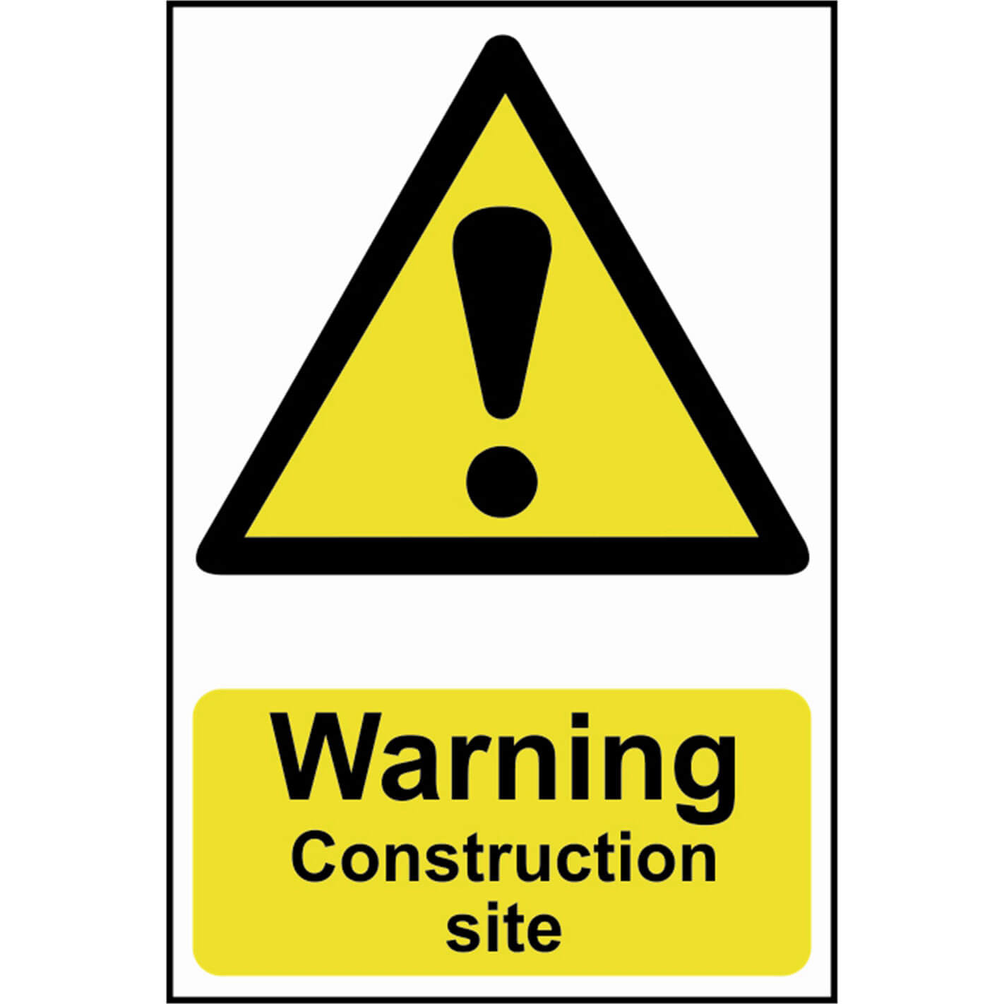 Image of Scan Warning Construction Site Sign 200mm 300mm Standard