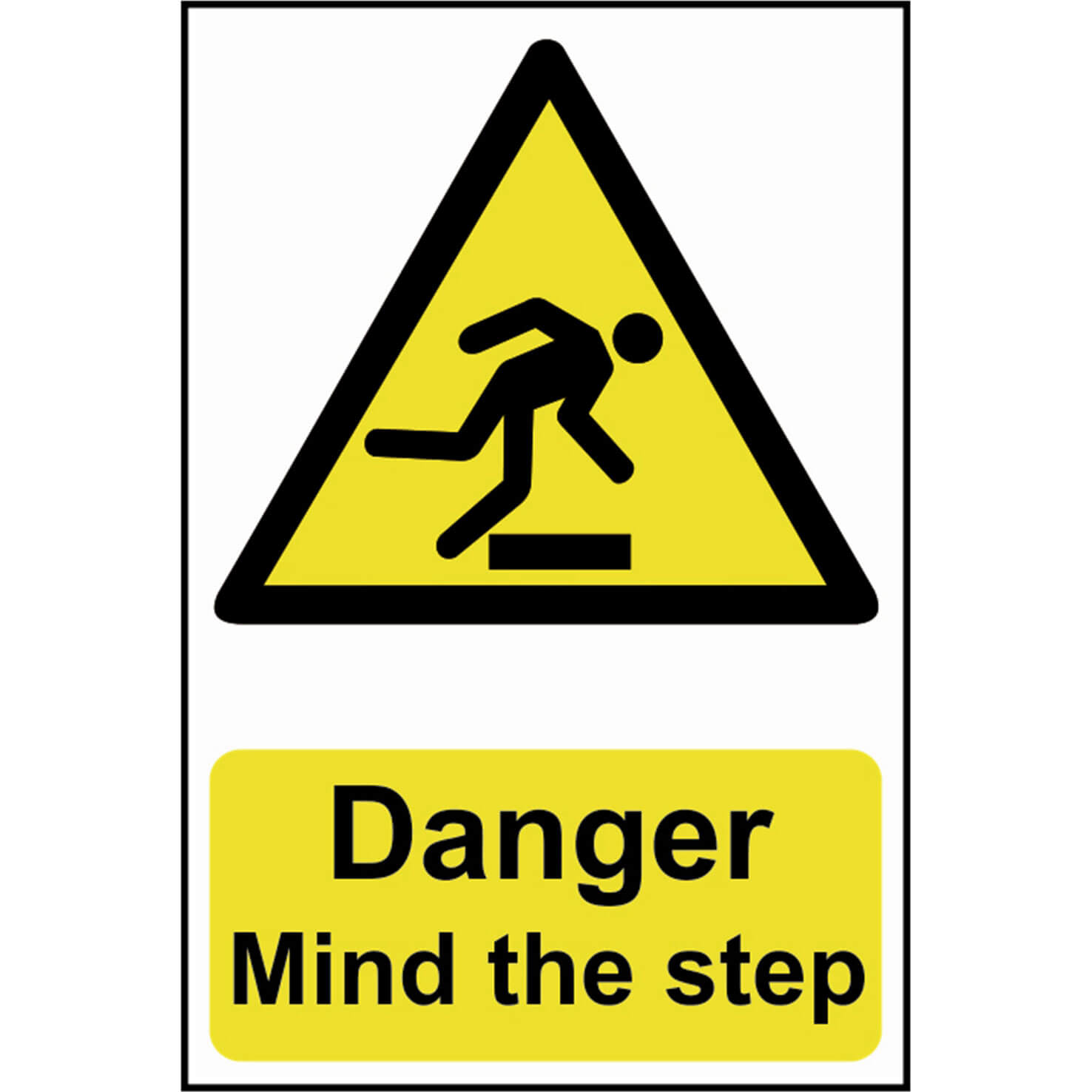 Image of Scan Danger Mind The Step Sign 200mm 300mm Standard