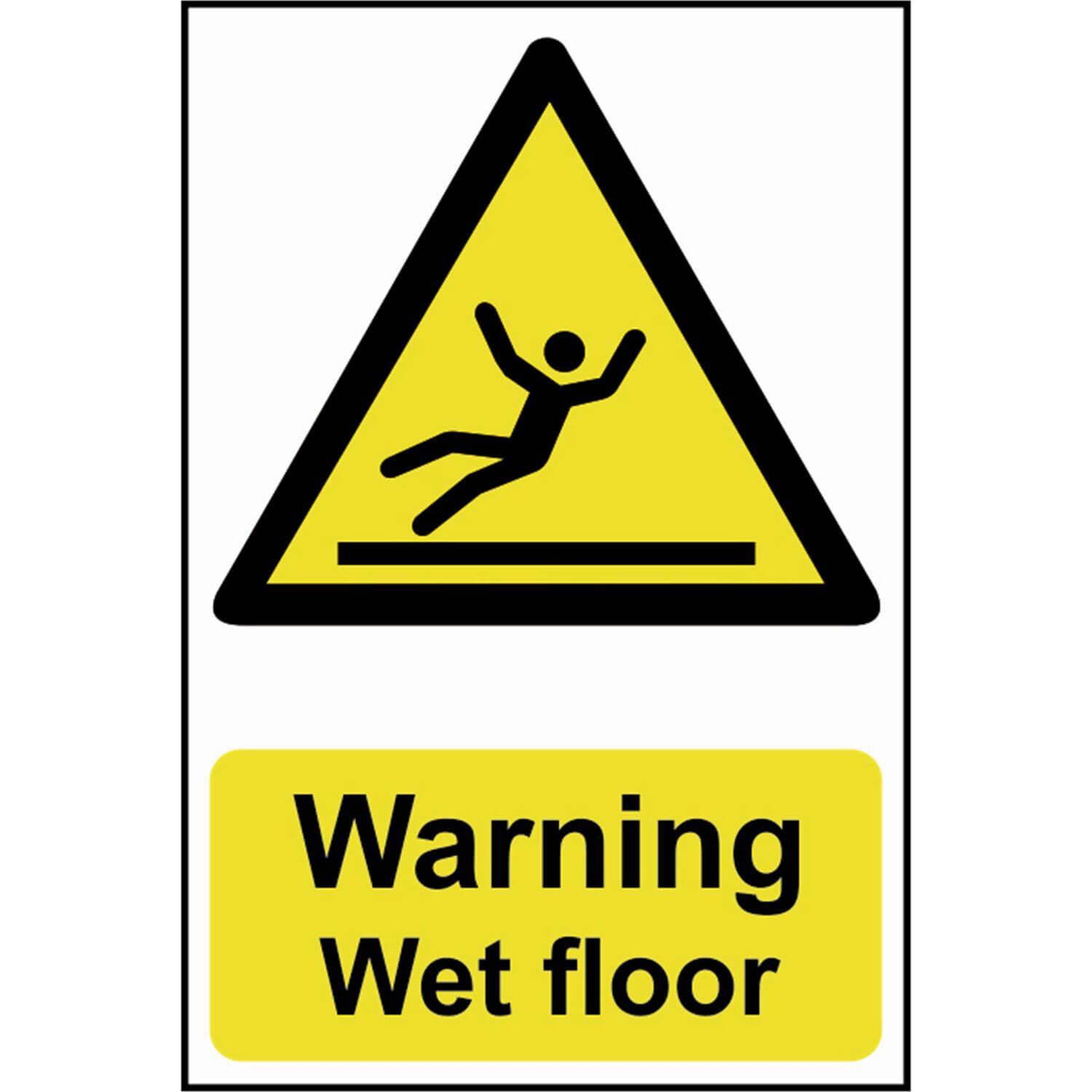 Image of Scan Warning Wet Floor Sign 200mm 300mm Standard