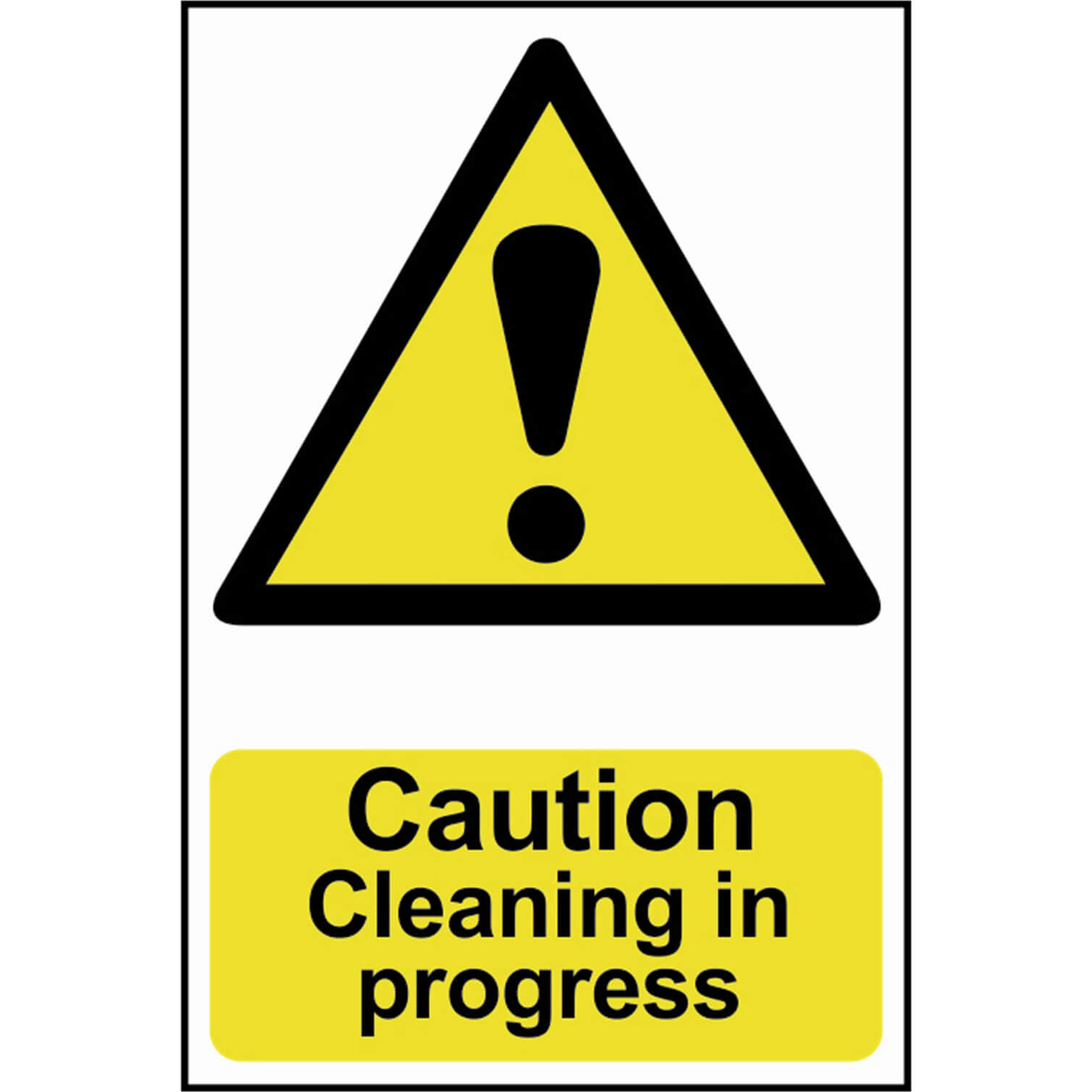 Image of Scan Caution Cleaning In Progress Sign 200mm 300mm Standard