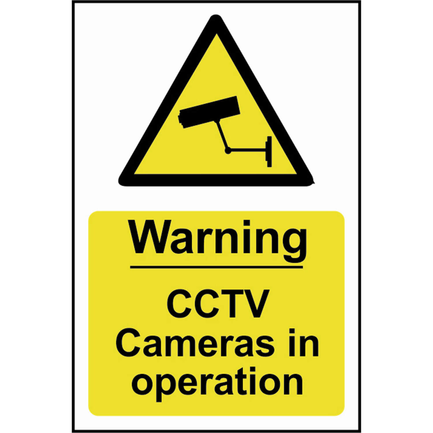 Image of Scan Warning CCTV Cameras In Operation Sign 200mm 300mm Standard