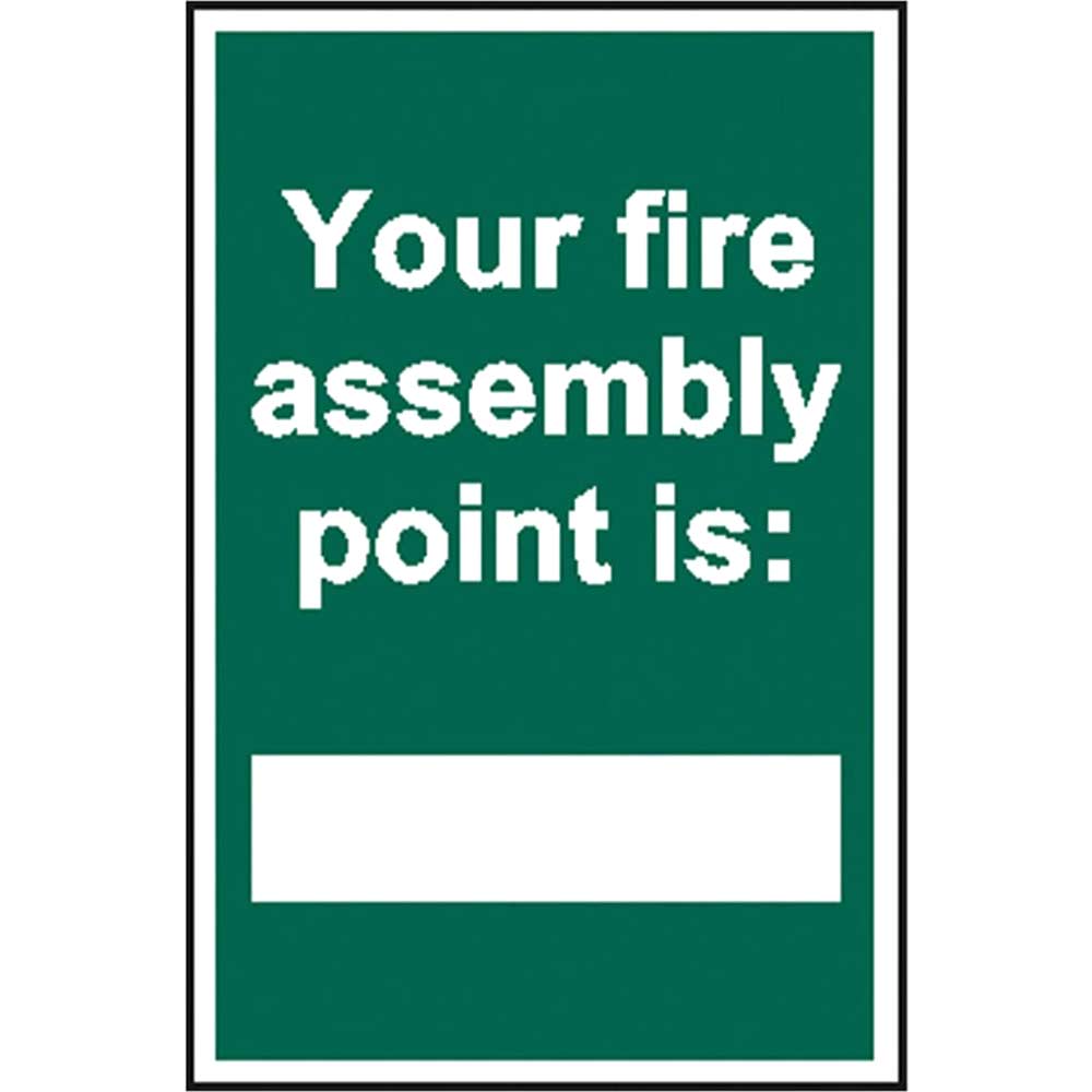 Scan Your Fire Assembly Point Is PVC Sign 200mm 300mm Standard