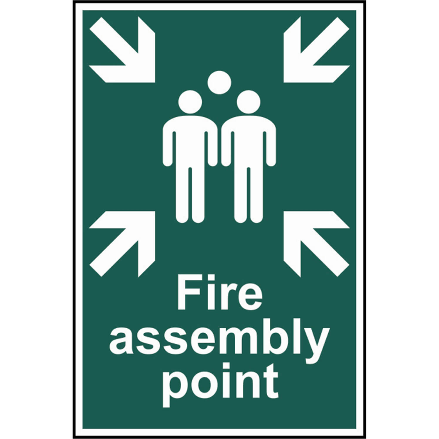 Your Assembly Point Is . Plastic Sign Or Sticker 300mmx100mm Fire Evacuation 