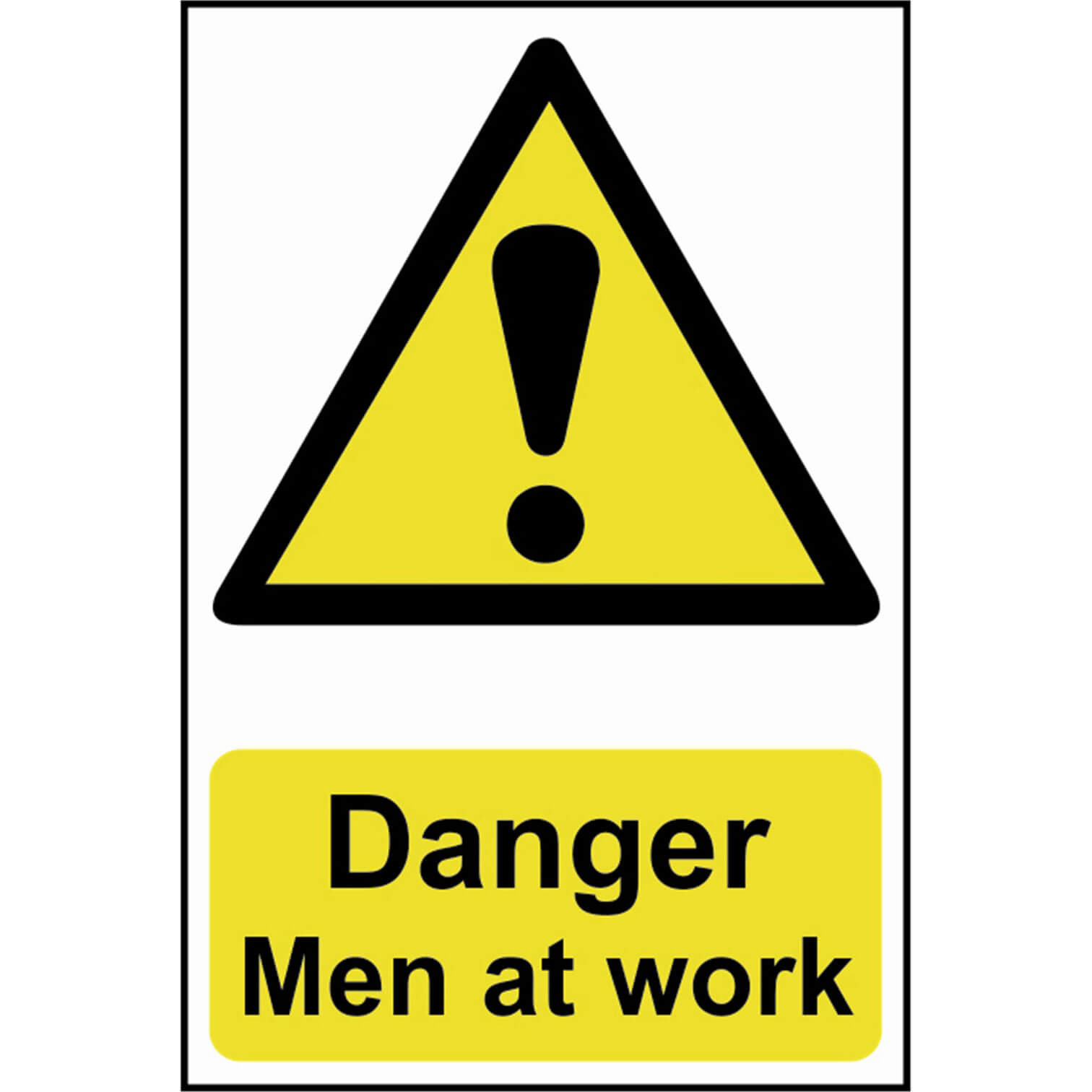 Image of Scan Danger Men At Work Sign 400mm 600mm Standard