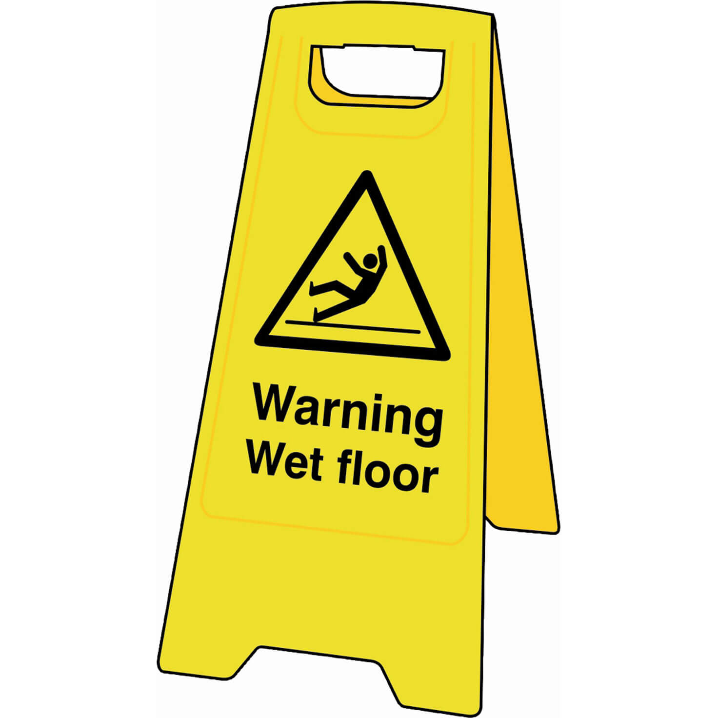 Image of Scan Heavy Duty A-Board Sign - Warning Wet Floor