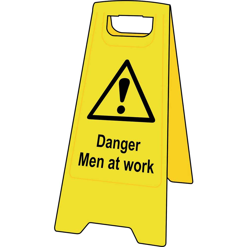 Image of Scan Heavy Duty A-Board Sign - Men At Work