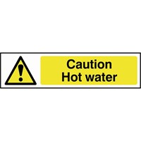 Scan Caution Hot Water Sign
