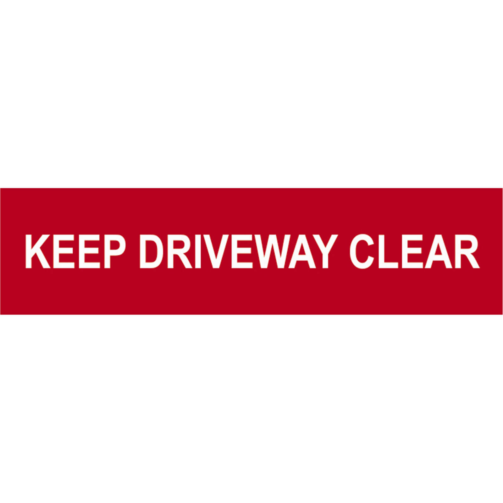Image of Scan Keep Driveway Clear Sign 200mm 50mm Standard