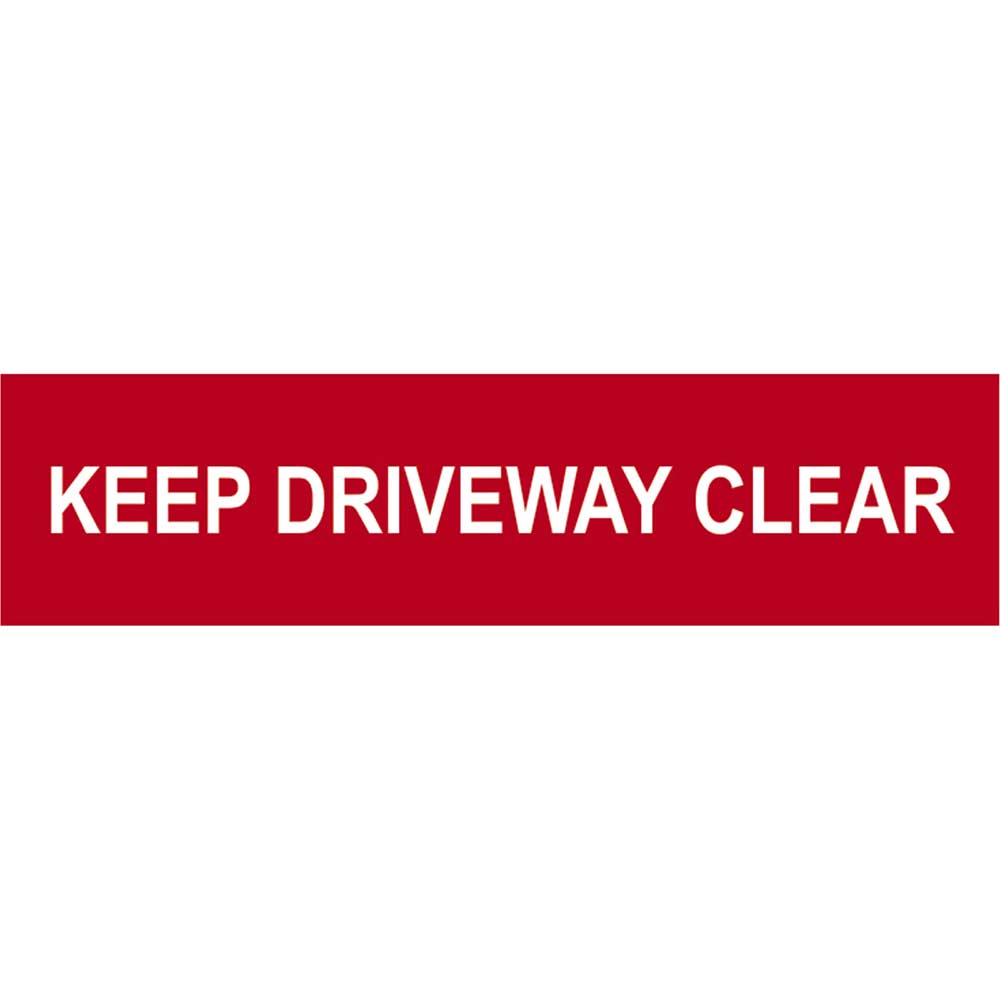 Image of Scan Keep Driveway Clear Sign 200mm 50mm Standard