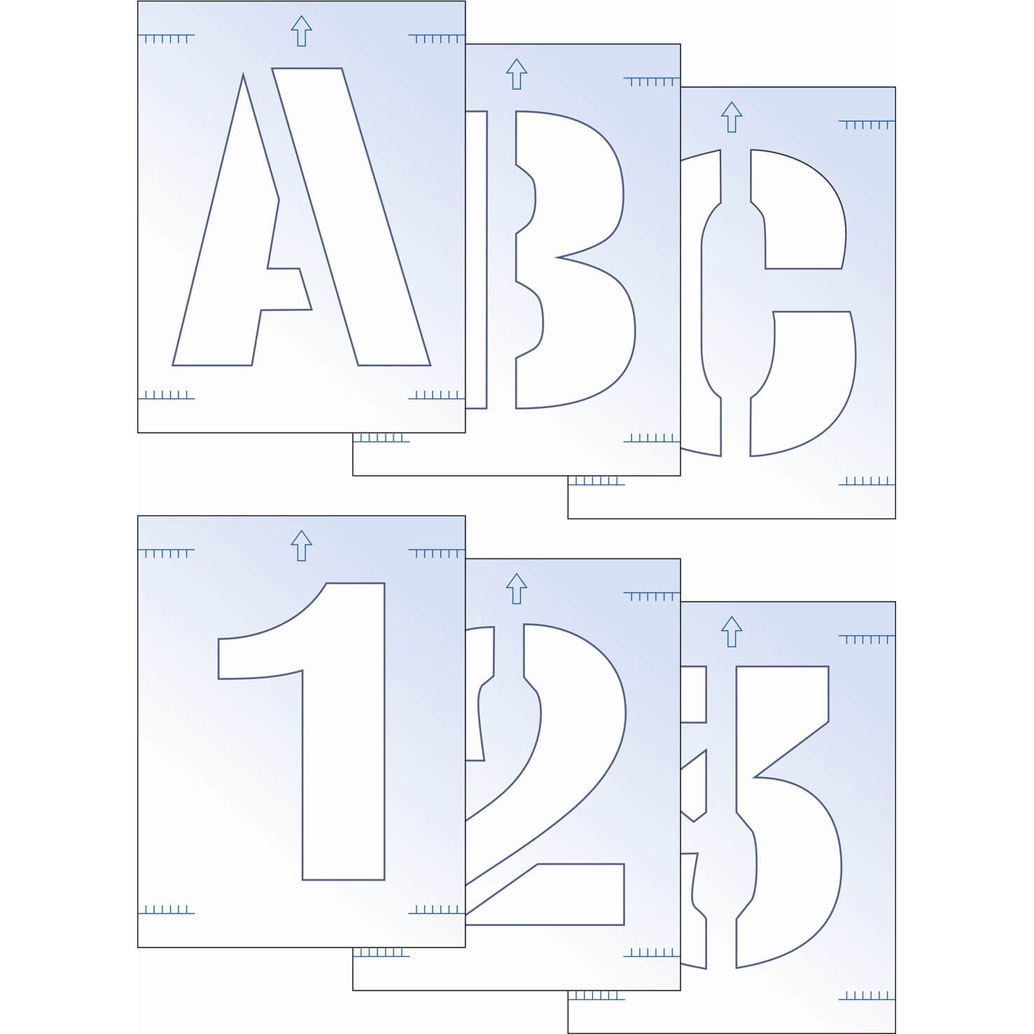 Photos - Other Hand Tools SCAN Letter and Number Stencil Kit 50mm 