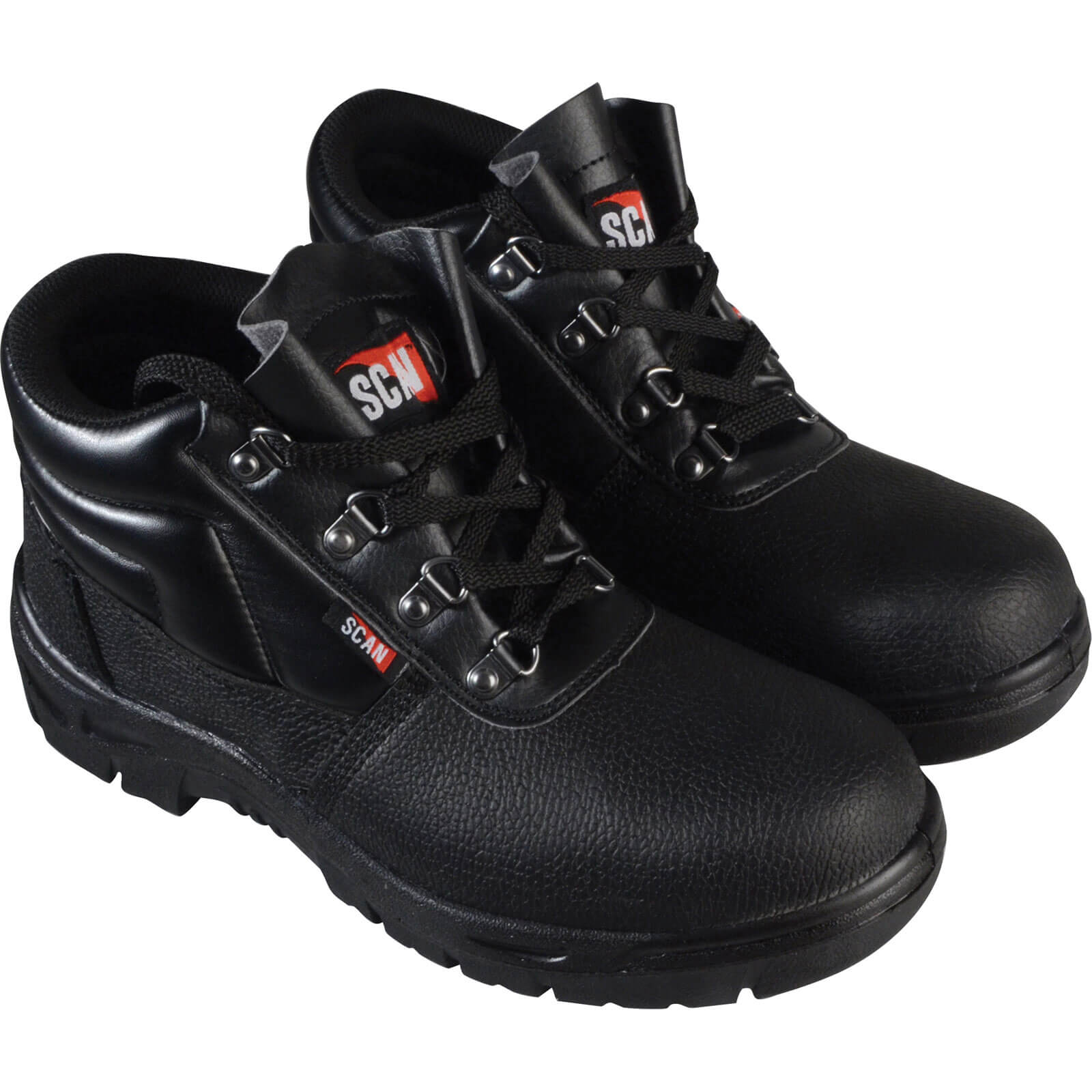 Image of Scan Mens Dual Density Chukka Safety Boots Black Size 11