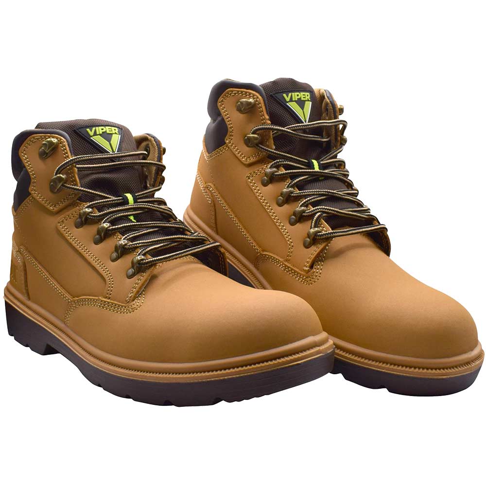 Scan Desert Viper S3 Safety Work Boots Tan Size 9