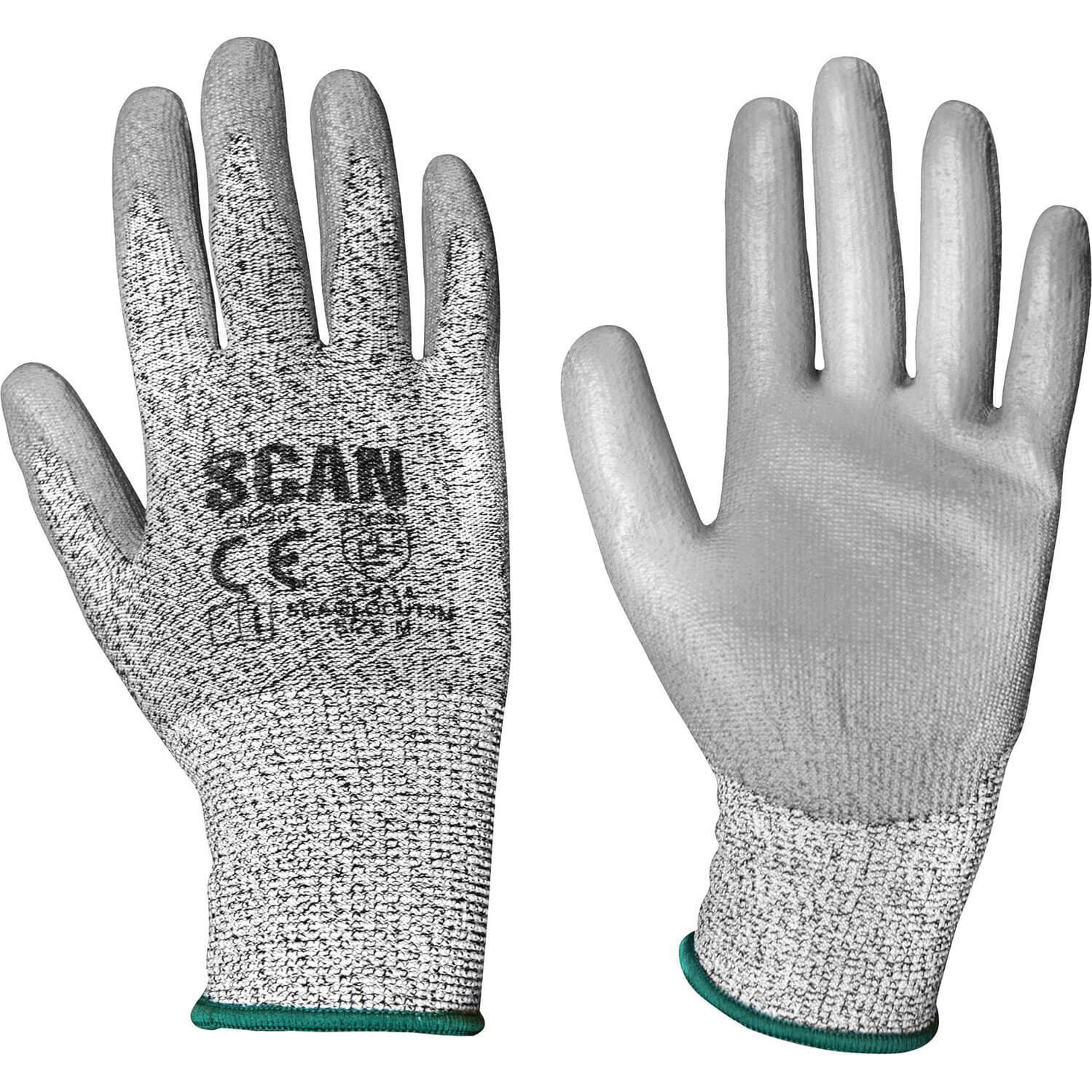 Image of Scan PU Coated Cut 3 Gloves Grey M