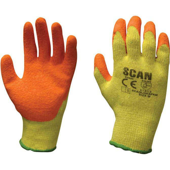 Image of Scan Knit Shell Latex Palm Gloves XL Pack Of 12