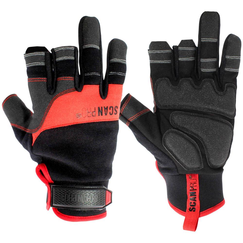 Scan Pro Framers Work Gloves Black / Red M Pack of 1