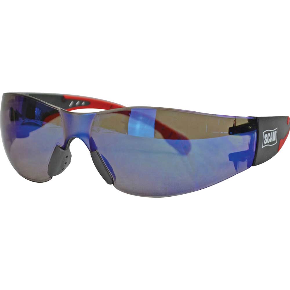 Image of Scan Flexi Safety Glasses Blue Blue