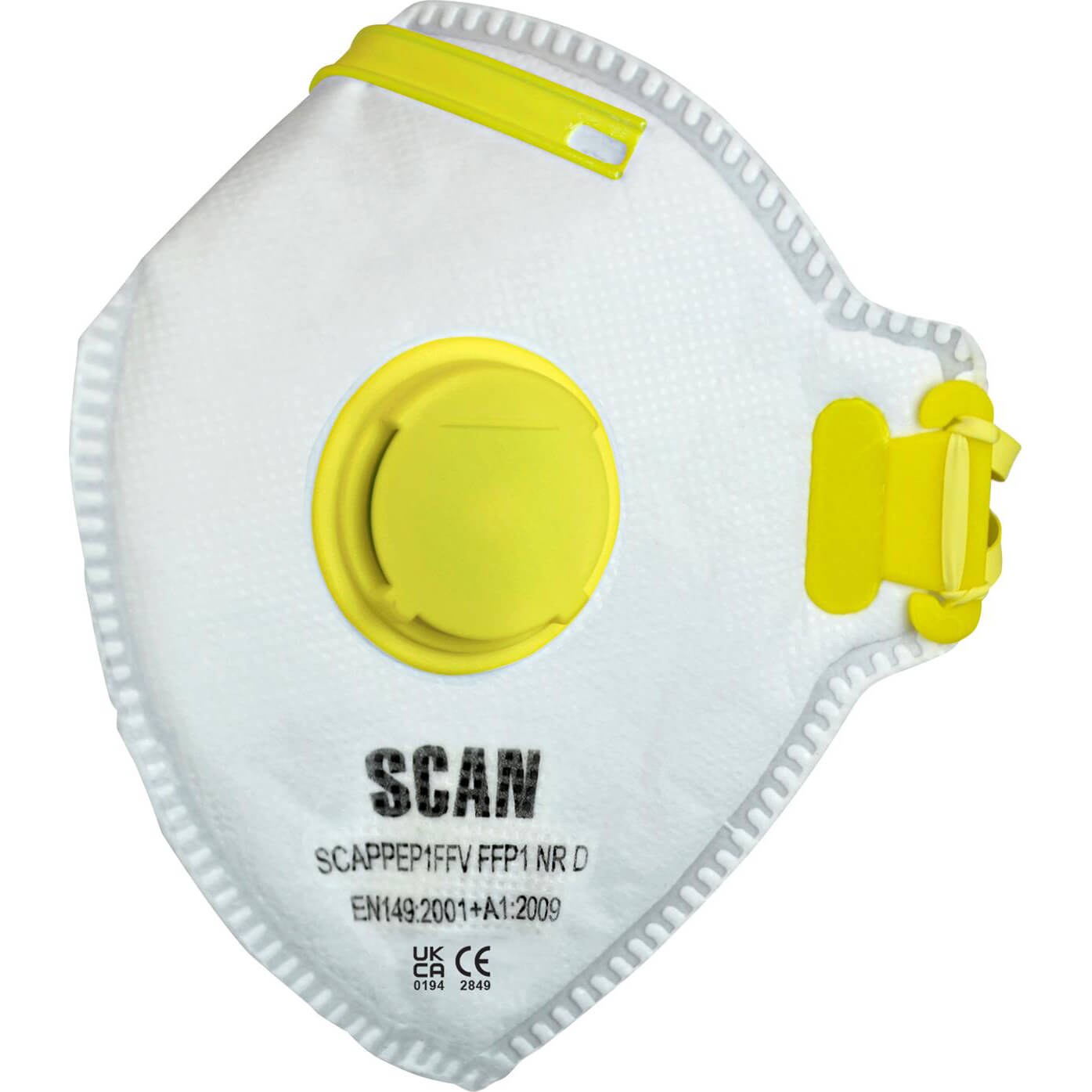 Photos - Safety Equipment SCAN FFP1 Fold Flat Valved Disposable Mask Pack of 20 SCAPPEP1FFVB 