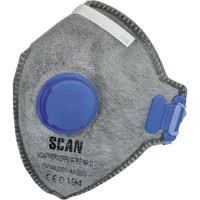 Scan FFP2 Fold Flat Disposable Odour Mask Valved
