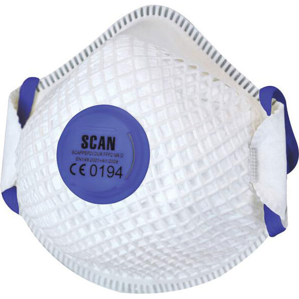 Image of Scan FFP2 Moulded Duranet Disposable Mask Pack of 2