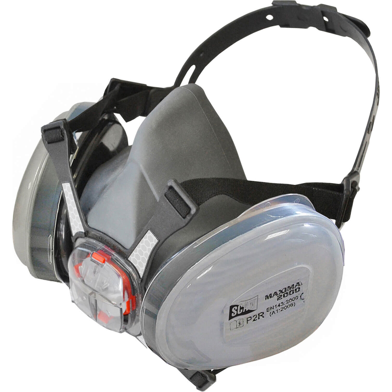 Image of Scan Twin Half Mask Respirator + P2 Cartridges