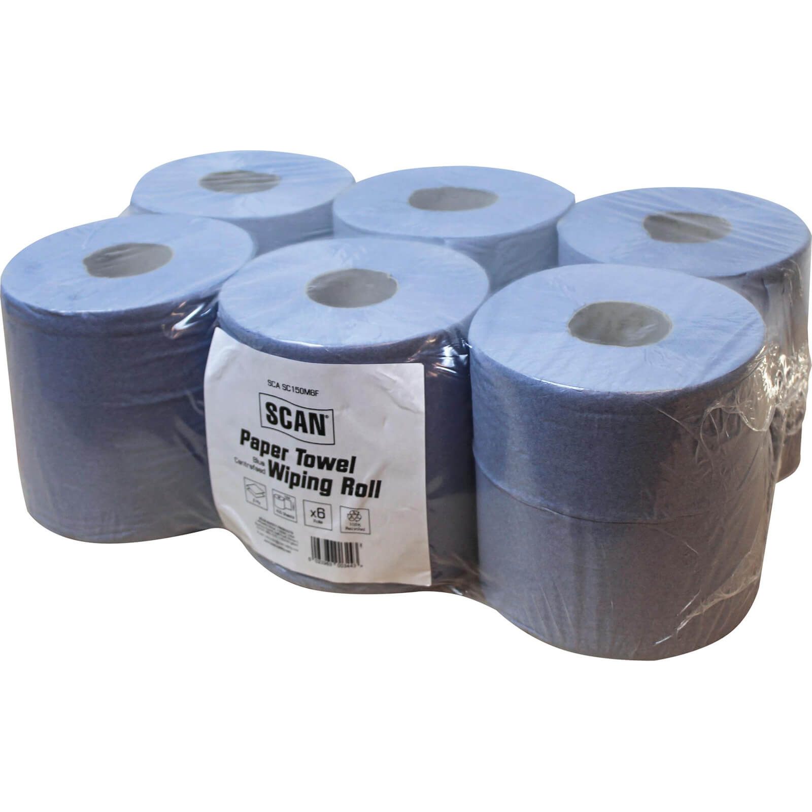 Image of Scan 2 Ply Paper Towel Wiping Rolls Pack of 6