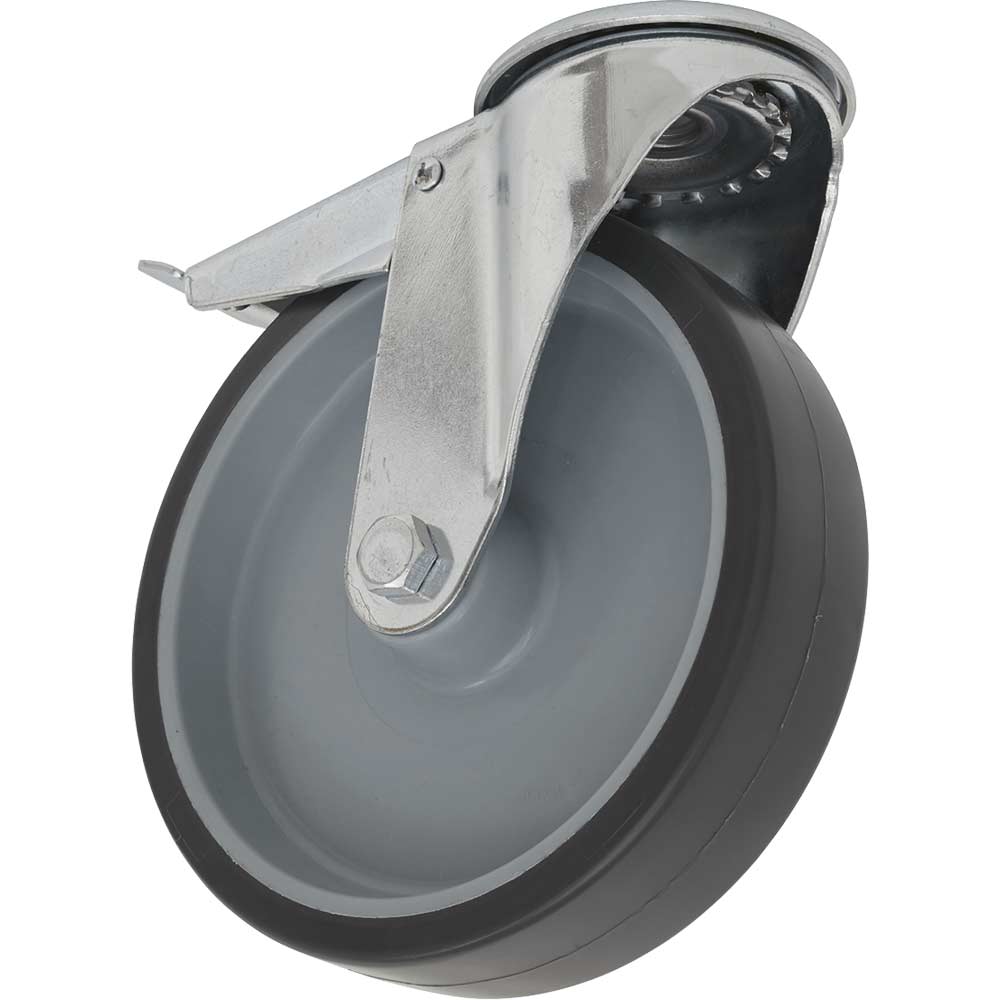 Sealey Medium Duty Thermoplastic Swivel Castor Wheel and Total Lock 100mm in UK Specification