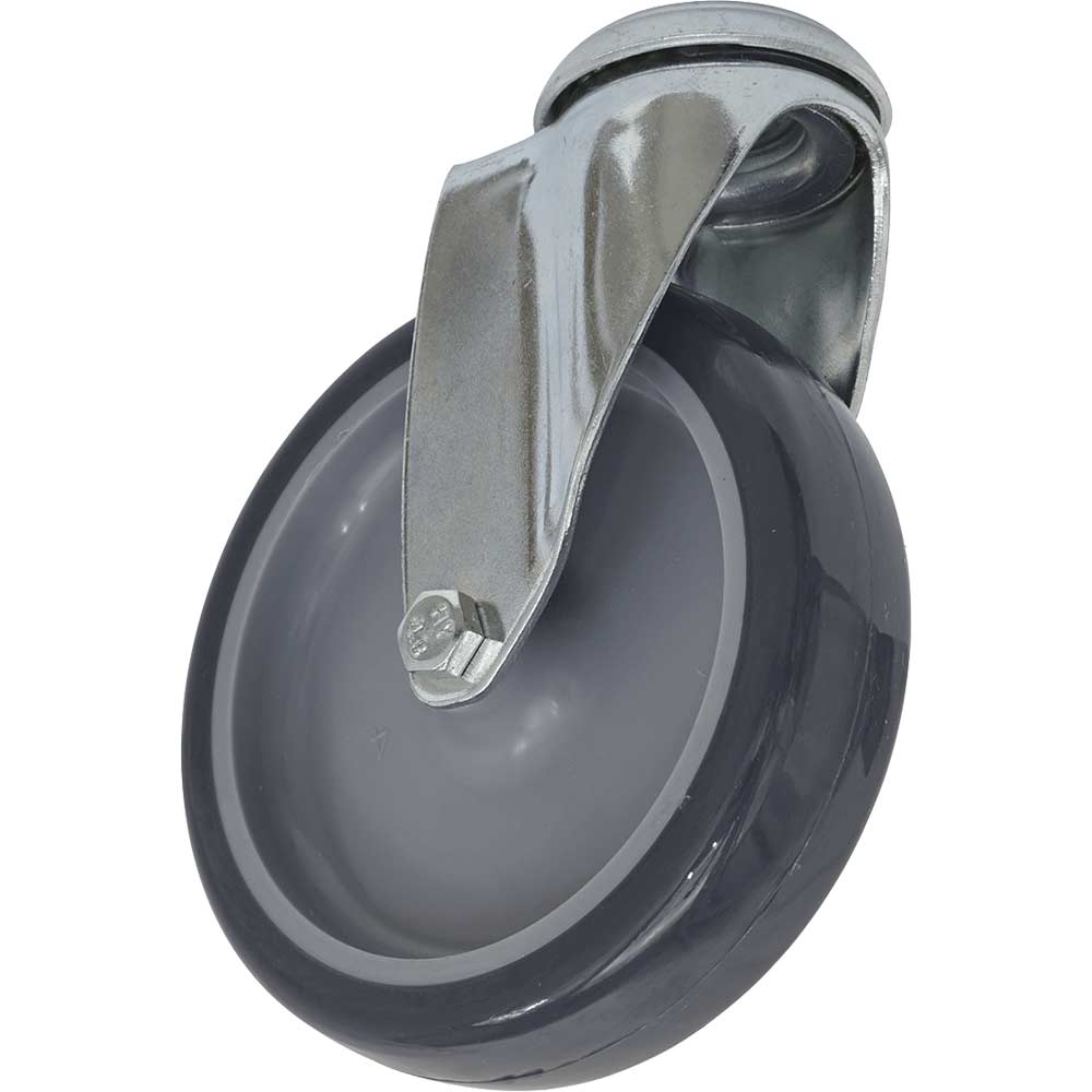 Image of Sealey Bolt Hole Swivel Castor Grey 100mm