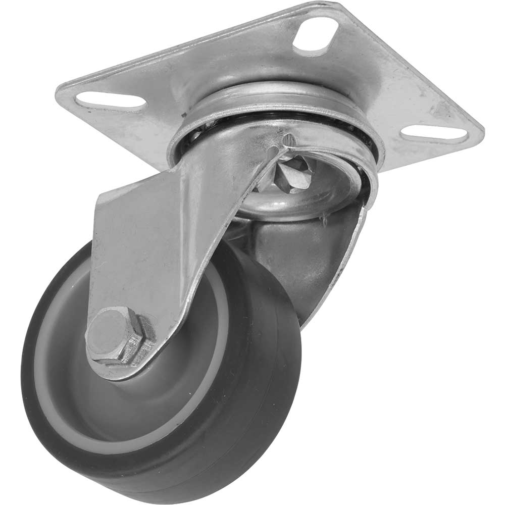 Sealey Duty Thermoplastic Swivel Castor Wheel Medium