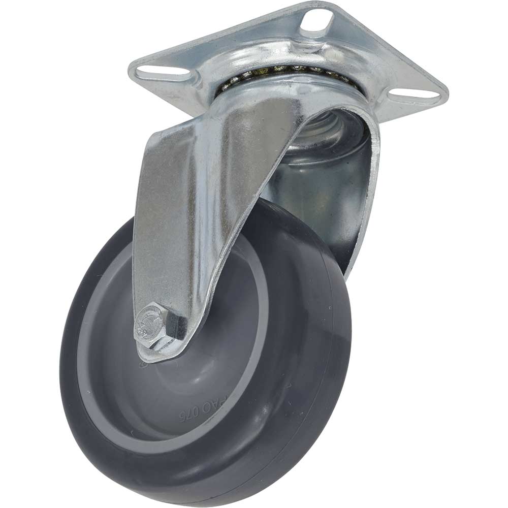 Sealey Swivel Plate Castor Grey 75mm in UK Specification