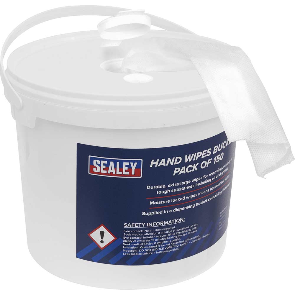 Sealey Hand Wipes Bucket Pack of 150