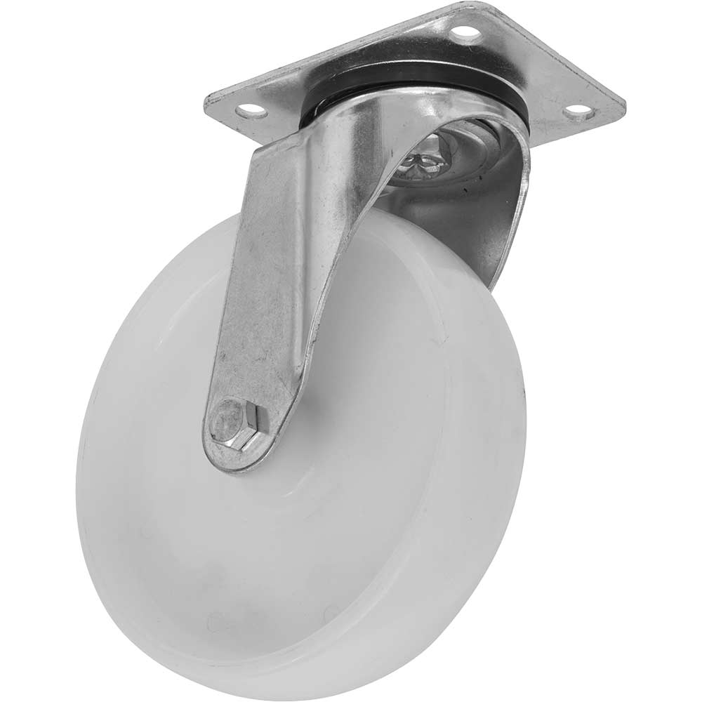 Image of Sealey Heavy Duty Nylon Swivel Castor Wheel 100mm