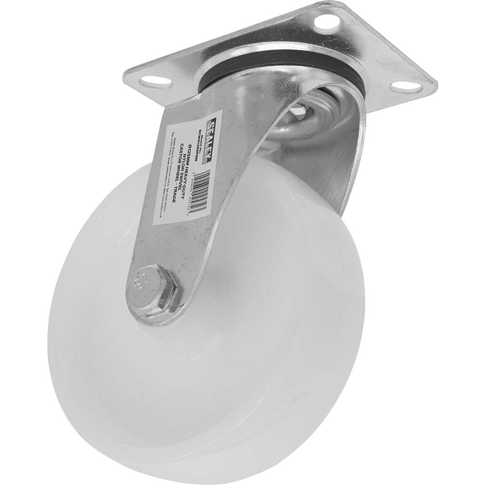 Image of Sealey Heavy Duty Nylon Swivel Castor Wheel