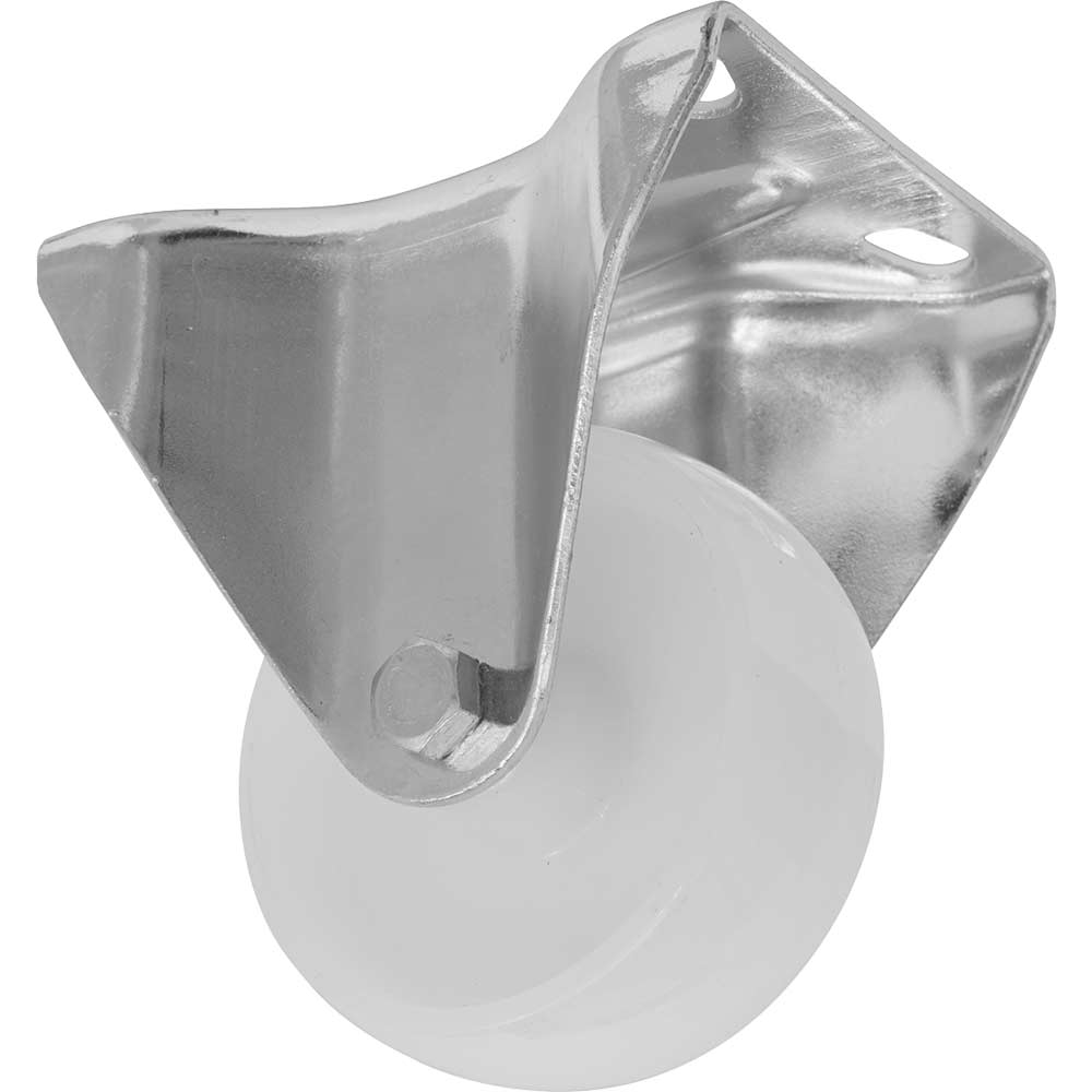 Image of Sealey Heavy Duty Nylon Fixed Plate Castor Wheel 80mm