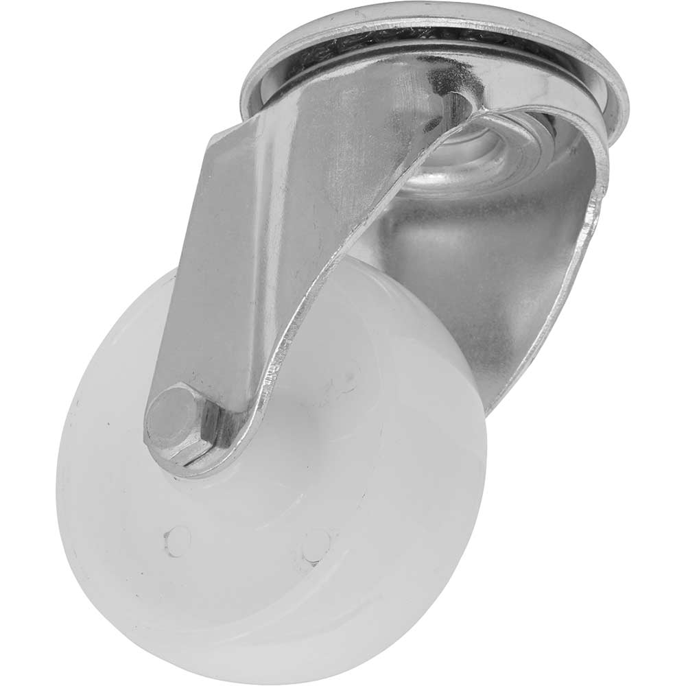Sealey Heavy Duty Nylon Bolt Hole Castor Wheel 80mm
