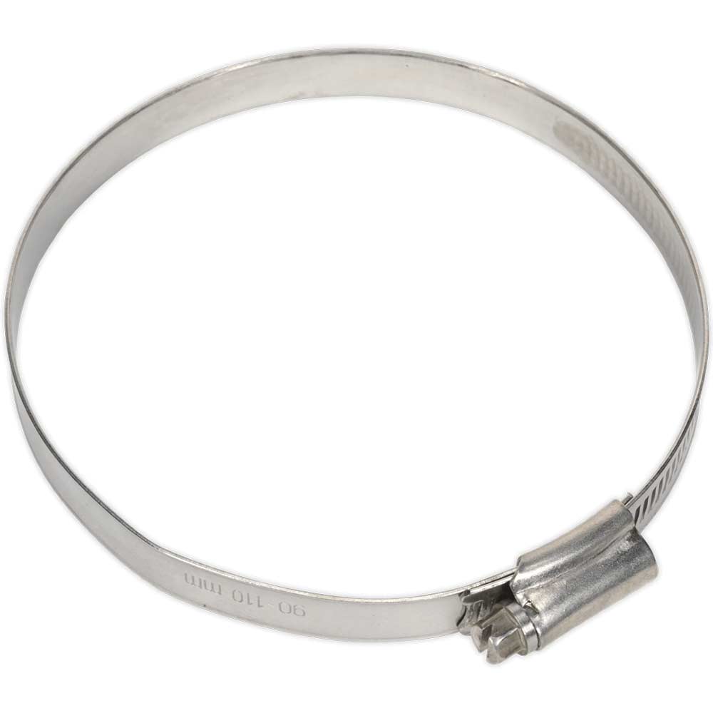 Photos - Nail / Screw / Fastener Sealey Stainless Steel Hose Clips 90mm - 110mm Pack of 5 SHCSS4X 
