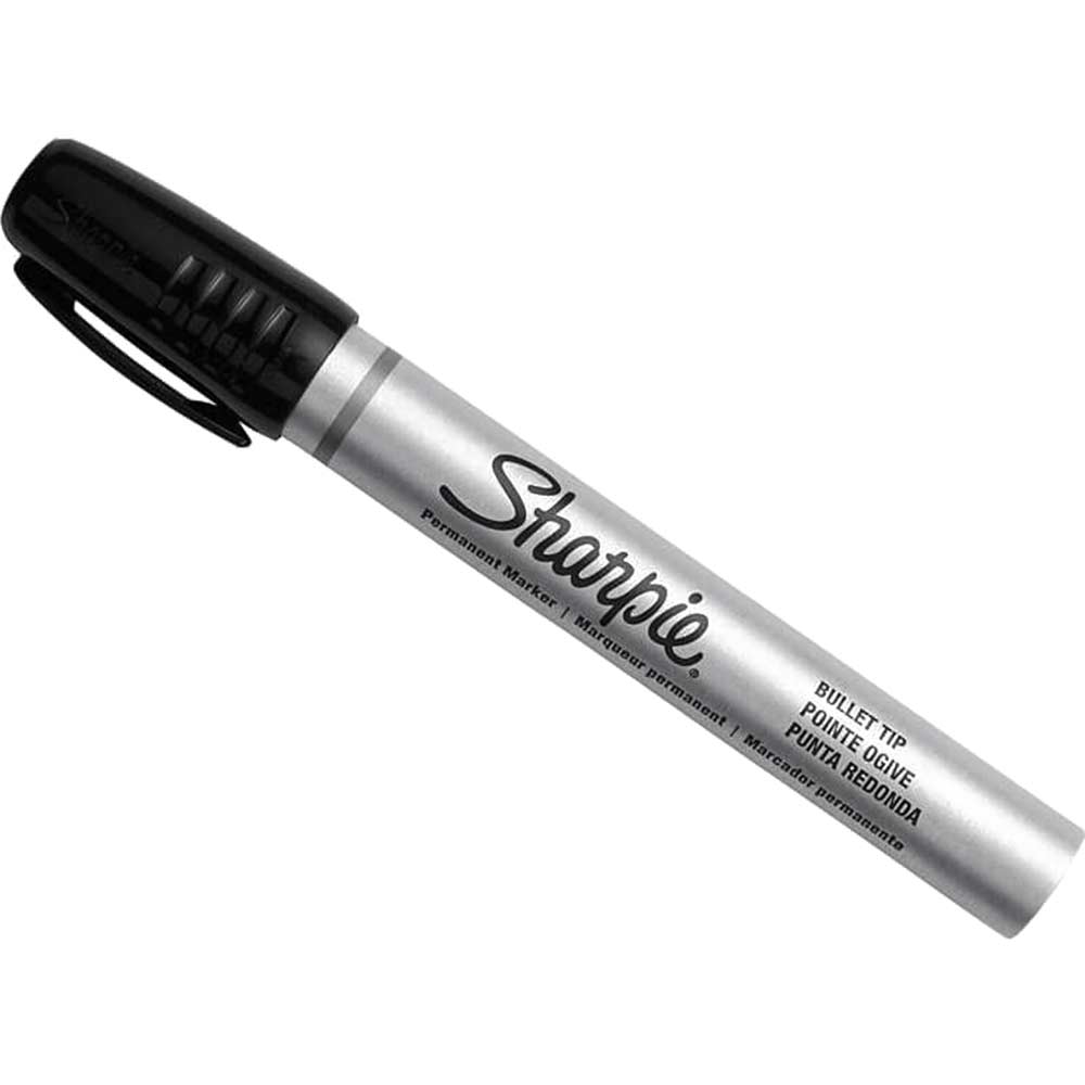 Image of Sharpie Small Bullet Tip Permanent Marker Pen Black Pack of 1