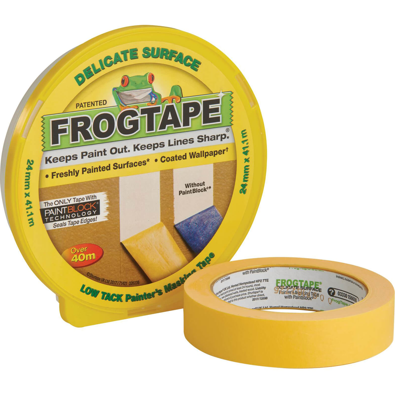 Image of Shur Frog Tape Delicate Masking Tape 24mm 41.1m