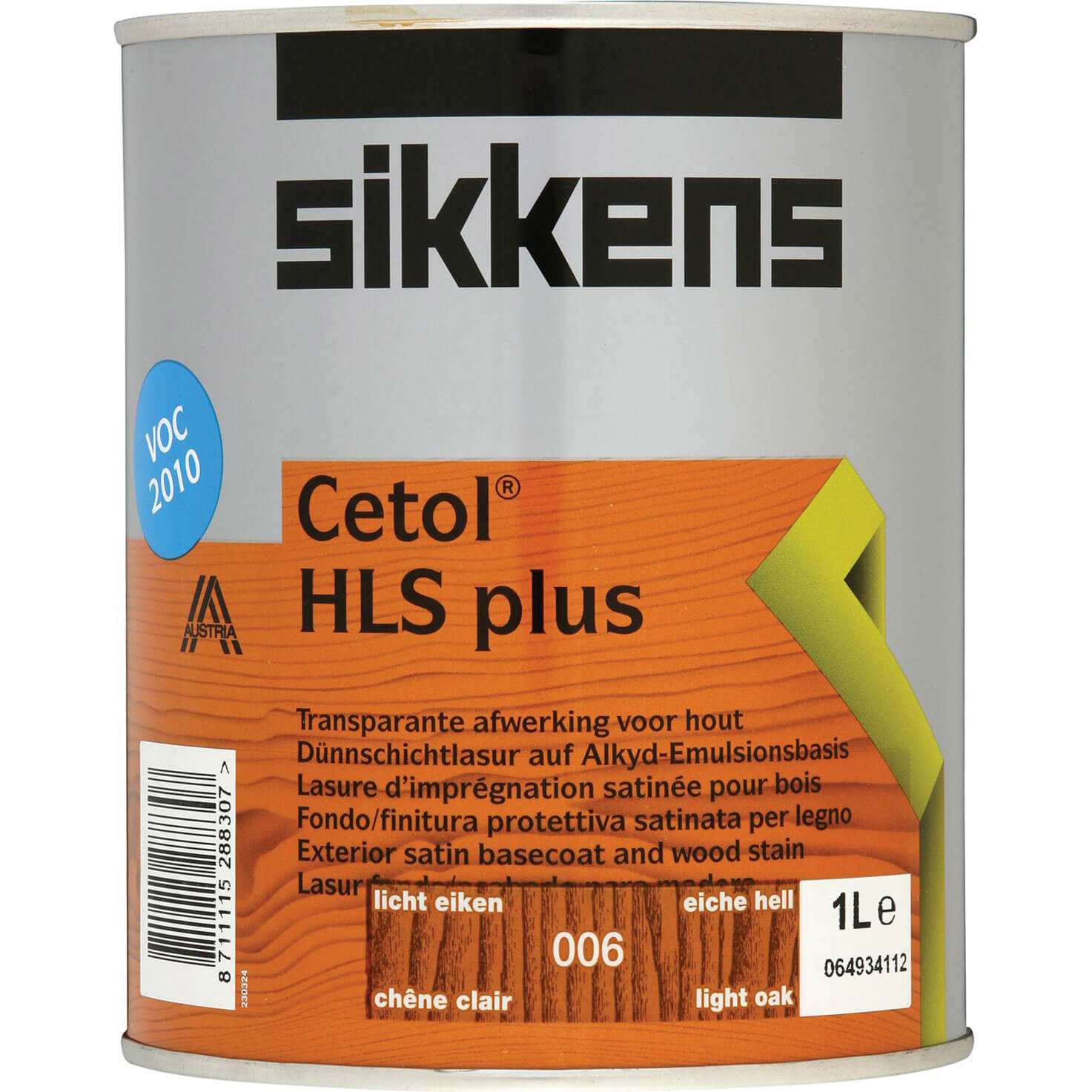Image of Sikkens Cetol HLS Plus Translucent Woodstain Light Oak 1l