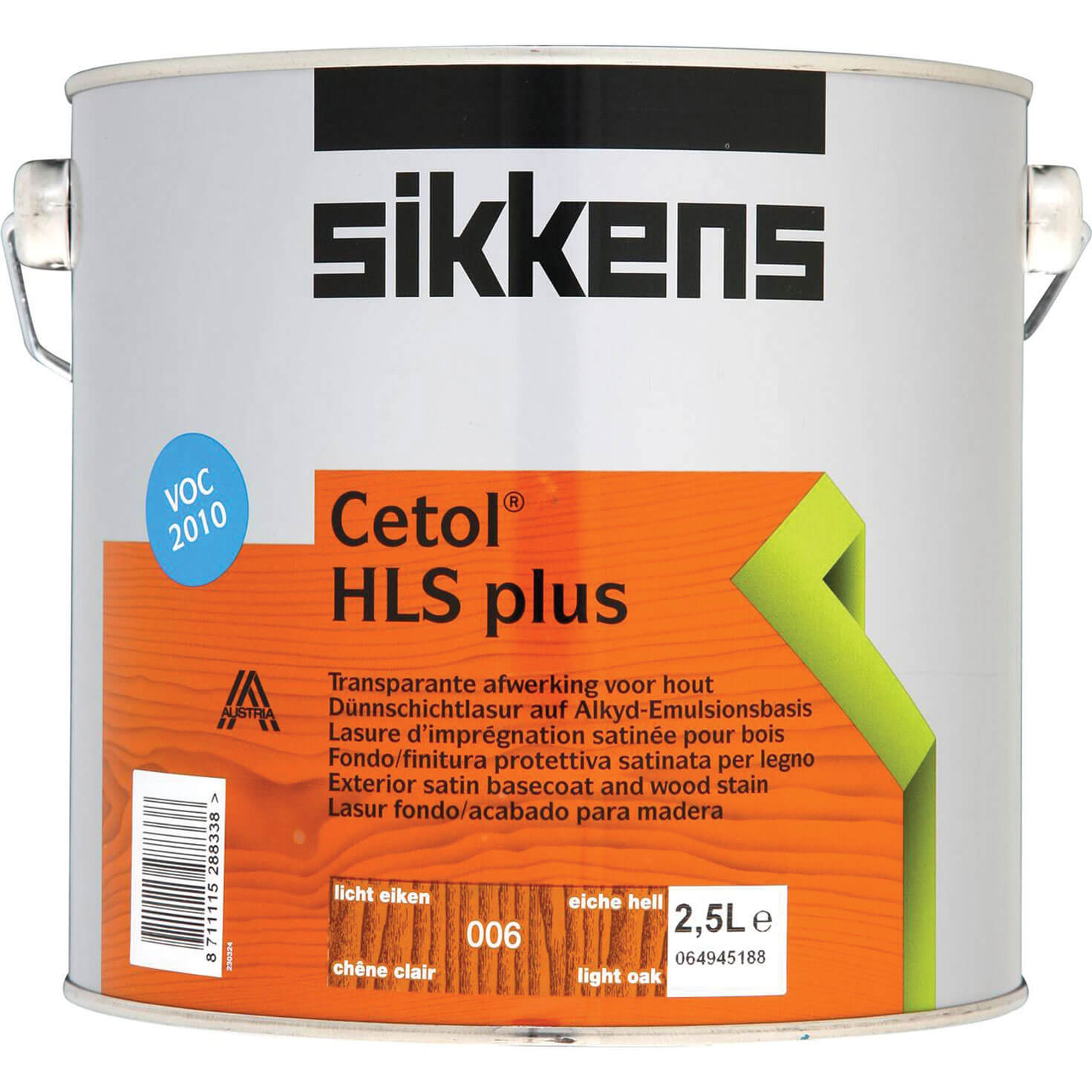 Image of Sikkens Cetol HLS Plus Translucent Woodstain Light Oak 2.5l