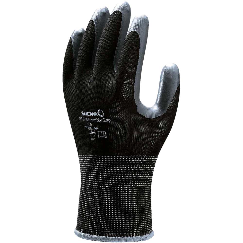 Image of Kew Gardens Multi Purpose Nitrile Coated Gardening Gloves Black M