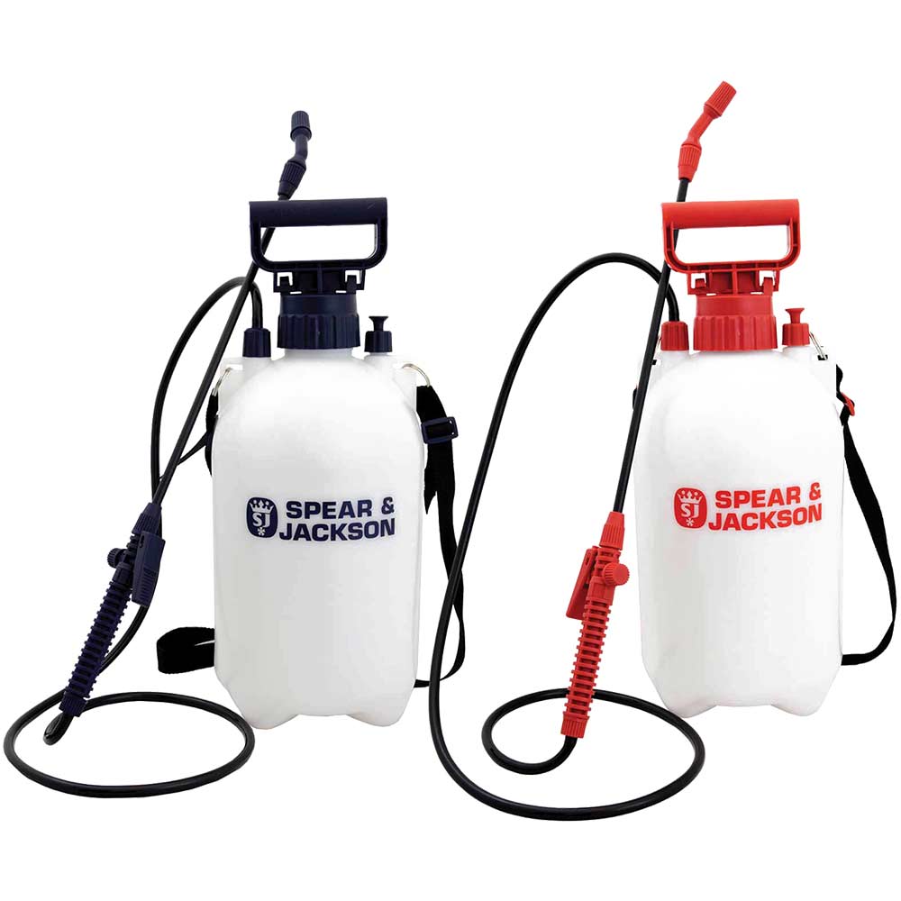 Spear and Jackson 2 Piece Pressure Sprayer Twin Pack Set 5l