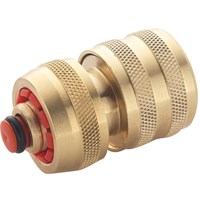 Spear and Jackson Water Stop Brass Hose Connector