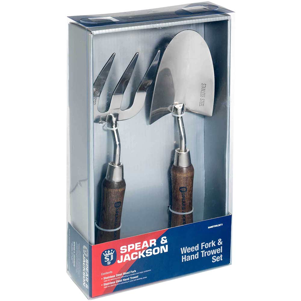 Image of Spear and Jackson Stainless Steel Trowel and Fork Garden Tool Set