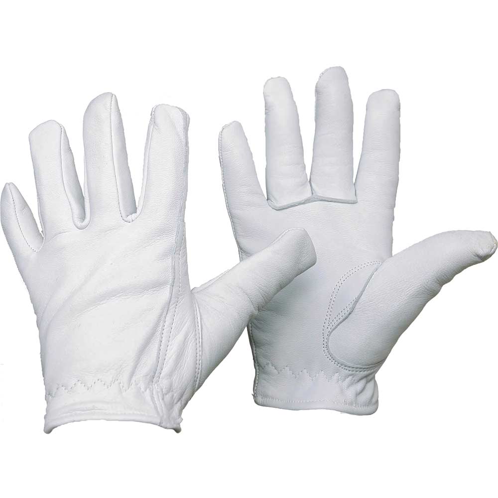 Kew Gardens Lined Leather Gardening Gloves Cream S Pack of 1